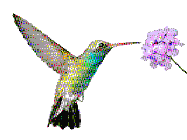 160x200, 16 colors, ordered dither